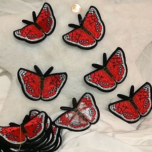 Quantity of Quality Red Butterfly Patches